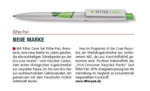95900 CREST RECYCLED_RITTER CARES_RITTER-PEN