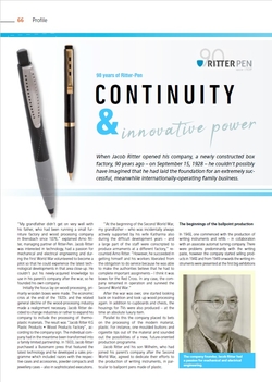 90 years of Ritter-Pen - continuity & innovative power