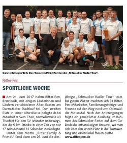 Sportliche Woche bei Ritter-Pen