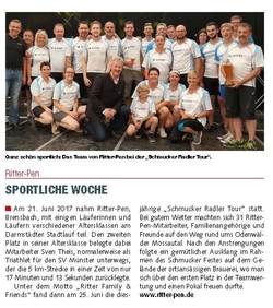 Sportliche Woche bei Ritter-Pen