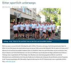 Ritter sportlich unterwegs
